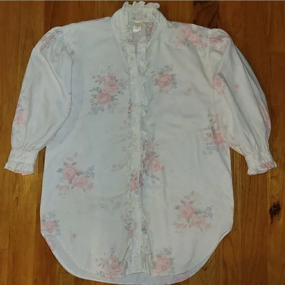 Vintage Crown GOLD Label Victoria's Secret Nightgown M